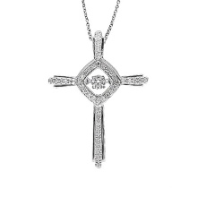 Bijoux Fantaisie Croix 925 Pendentifs Argent Pendentifs Diamants Collier